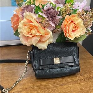 Kate Spade Black Crossbody Bag with Bow Accent